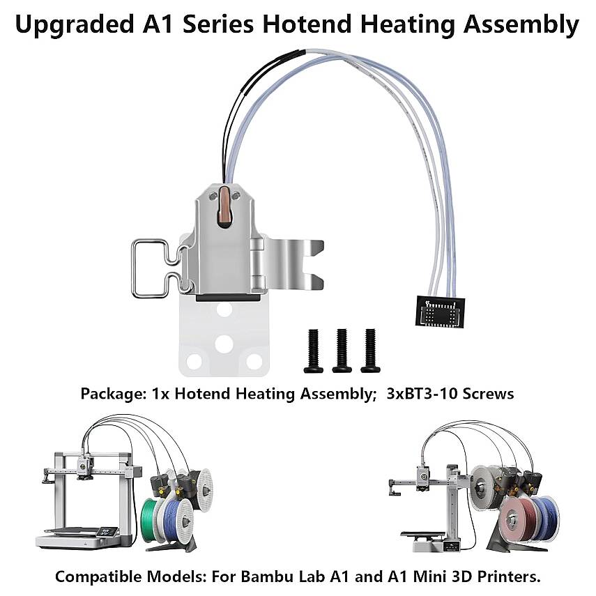 Bambu Lab A1 / A1 Mini Uyumlu Hotend Isıtıcı ve Montaj Ünitesi - 2