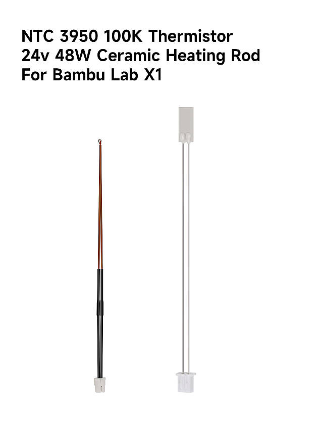 Bambu Lab X1 / X1 Carbon Uyumlu Seramik Isıtıcı ve Termistör Seti - 1