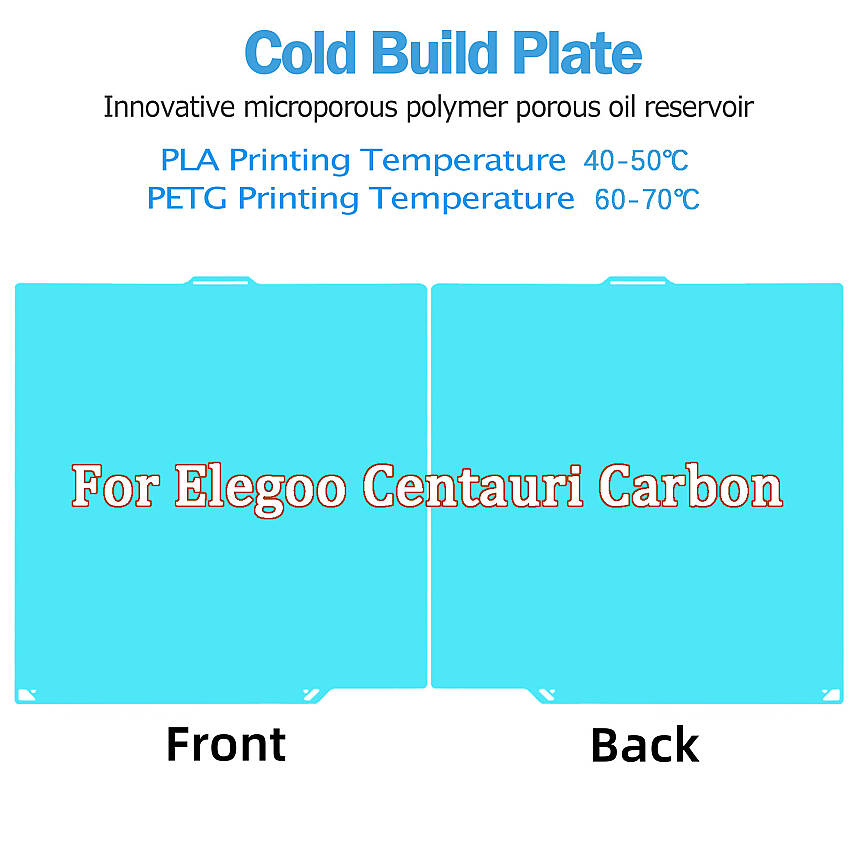 Elegoo Centauri Carbon Uyumlu Soğuk Baskı Tablası (Cold Plate) - 1
